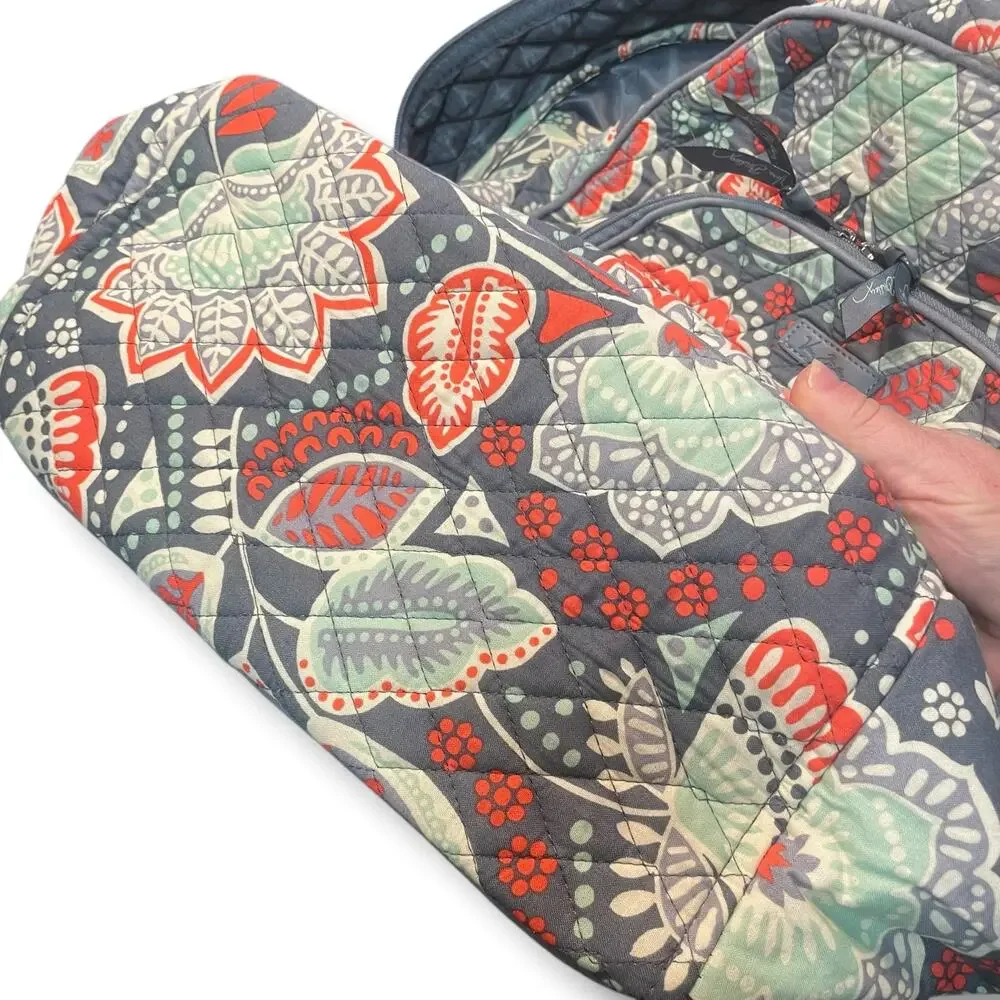 Vera Bradley Campus Backpack Nomadic Floral Quilted Travel Bag Carry On Large - Picture 10 of 16
